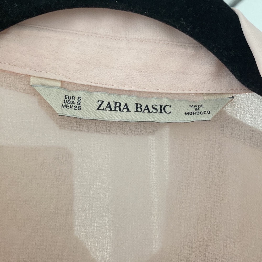 Zara Basic Pink Button Down Shirt - image 2
